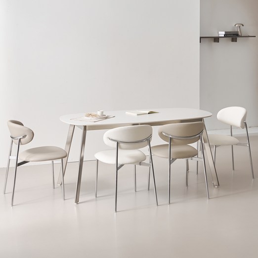 폴인퍼니 브린 포세린 세라믹 식탁 4인용 1800  의자4p 세트 방문설치