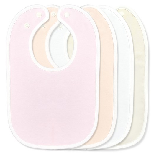 토끼 턱받이 4종 세트 무지 B5