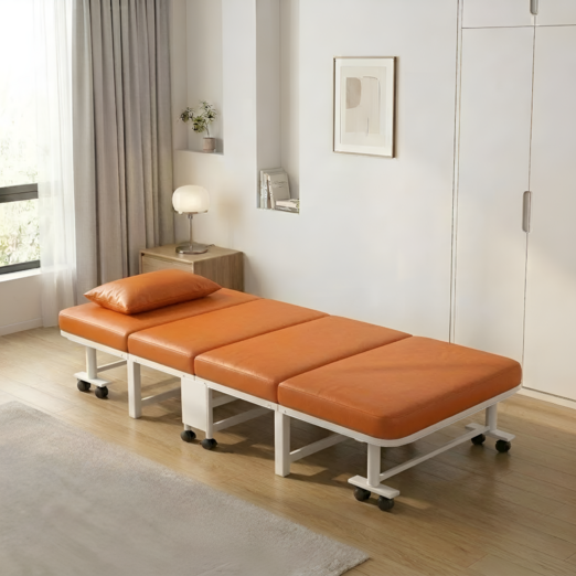 베아트룸 접이식 간이 침대 간병인베드 BRD31, 오렌지