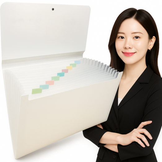 3만개돌파 미미누 슬림핏 아코디언 파일 13칸 파일철