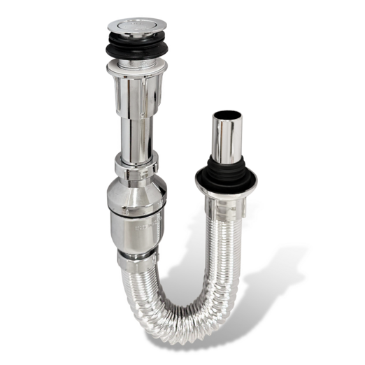 국산 세면대 초간편 길이조절 바닥배수 일체형트랩