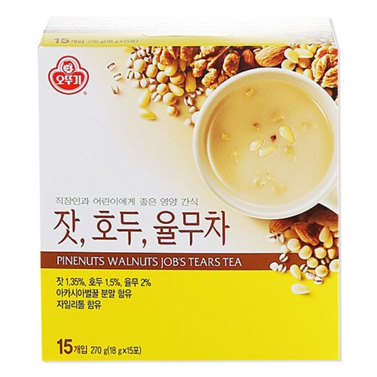오뚜기 잣 호두 율무차, 18g, 15개입, 1개