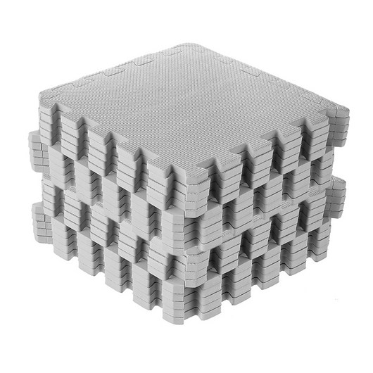 코멧 펫 반려동물 퍼즐 매트 33x33cm, 그레이, 1세트, 20개