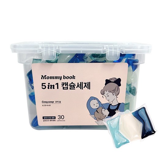 마미북 파워클린 초고농축 캡슐세제, 1개, 30개입