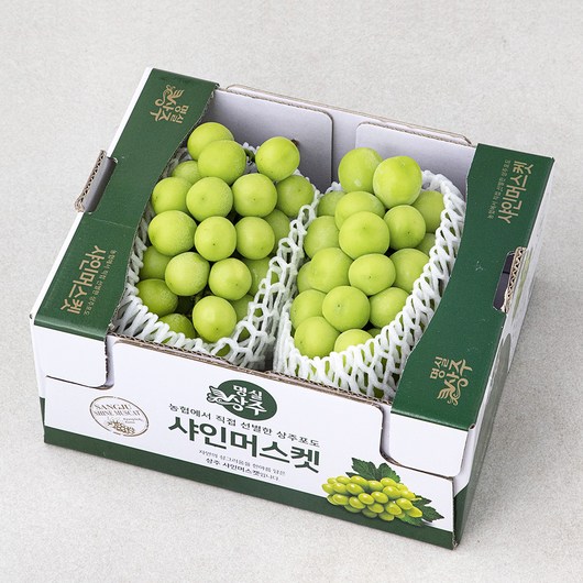 명실상주 당도선별 샤인머스켓 포도 1.5kg (2~3송이), 1개 과일