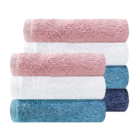 송월타월 수세면타올 180g 40수 코마사, 랜덤발송, 7개