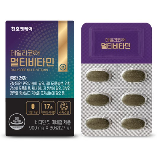 데일리코어 천호엔케어 멀티비타민 30p, 27g, 1개