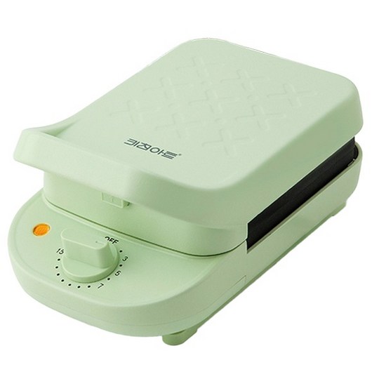 키친아트 렉스 4 in 1 타이머 와플 샌드위치 메이커, KP-103W(그린)