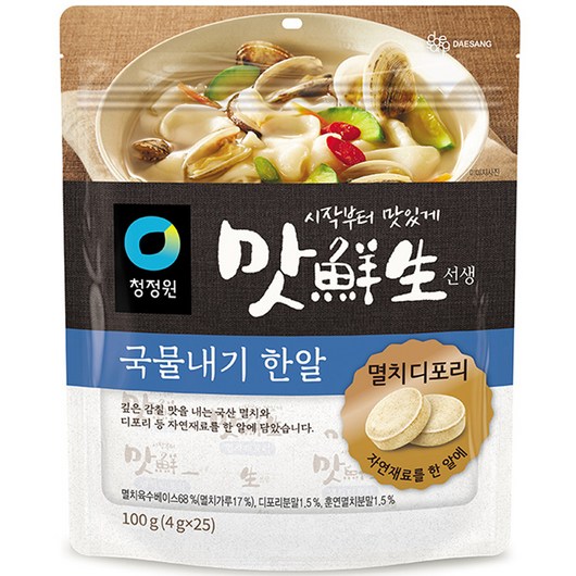 맛선생 멸치디포리 국물내기 한알, 100g, 1개