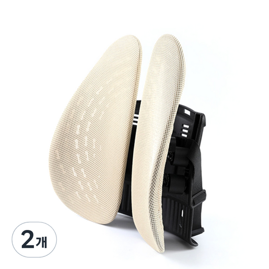 카템 3D 허리 자세교정 쿠션 CT210, 베이지, 2개