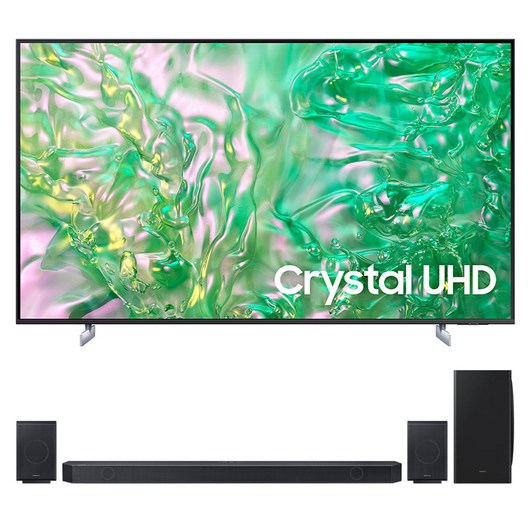 삼성전자 4K UHD Crystal TV + 사운드바 세트, 163cm(65인치), KU65UD8000FXKR, 스탠드형 X HW-930D (사운드바), 방문설치