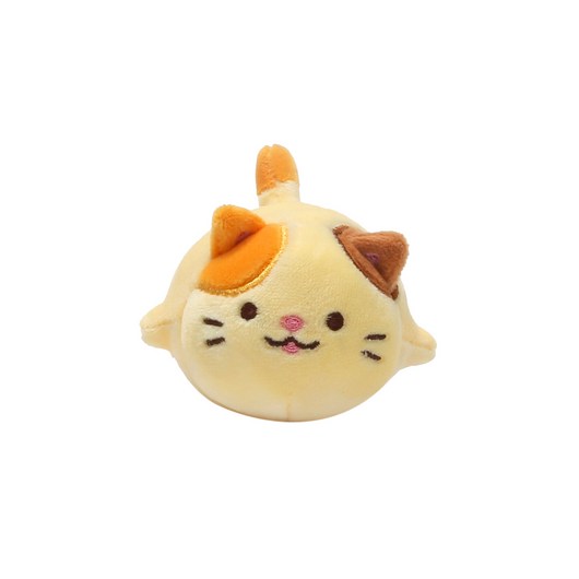 모찌타운 꾹꾹이 스퀴시 고양이 스트레스볼, 6cm, 치즈, 1개