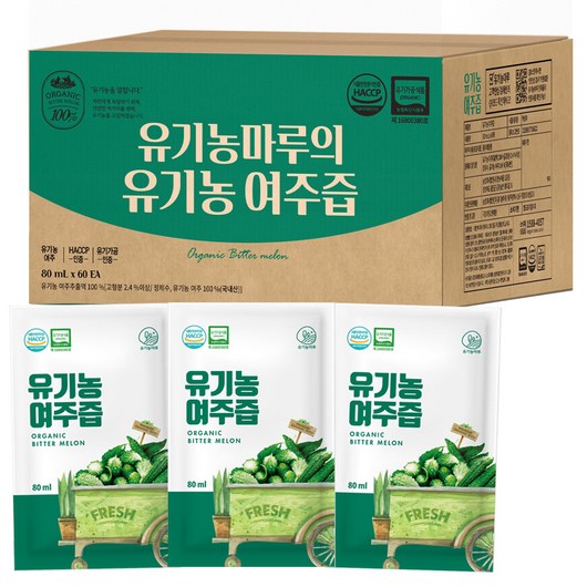 유기농마루 유기농 여주즙 60p, 1개, 5L