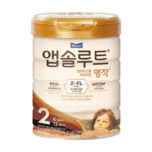 앱솔루트 명작 2FL 분유 2단계, 800g, 1개