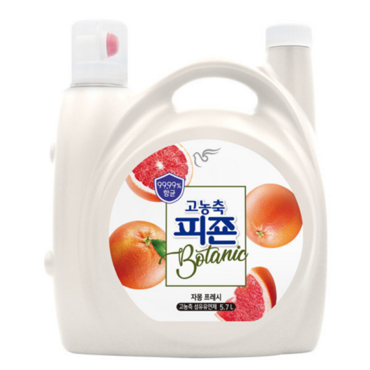 피죤 고농축 섬유유연제 보타닉 자몽 프레시 본품, 6L, 1개