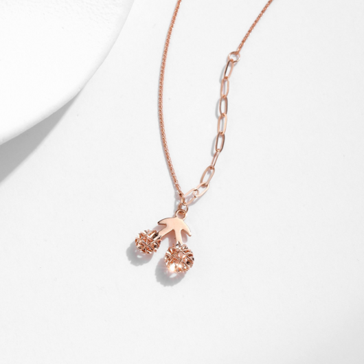 Solnode 로즈골드 18k 여성 목걸이 러블리 데일리 주얼리