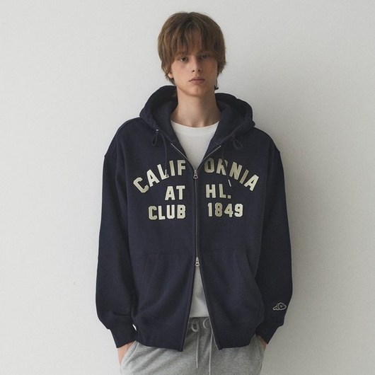 후아유 Signature Patch Hood Zip-up(Brushed) WHMZE4911U