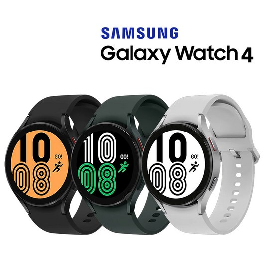 중고 삼성 Galaxy 워치 40mm/44mm/클래식42mm/클래식46mm 블루투스 스마트워치 SM-R860N SM-R870N SM-R880N SM-R890N, 44mm, 중고 워치4 블랙/충전독 포함