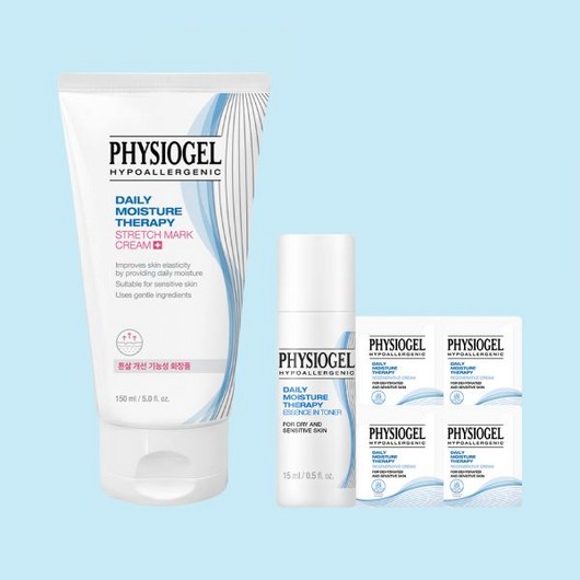 피지오겔 DMT 스트레치 마크튼살 크림 150ml + 에센스인토너15ml 사셰, DMT스크레치크림150ML+샤셰