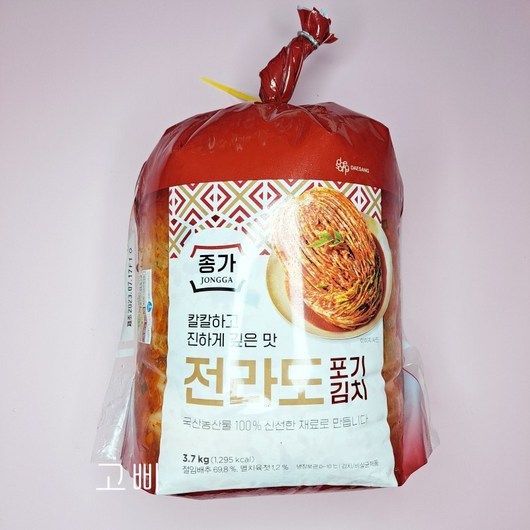 종가집 전라도 포기김치 3.7kg, 1개
