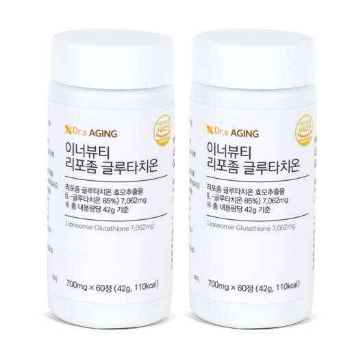 닥터스에이징 이너뷰티 리포좀 글루타치온 700mg, 2개, 60정