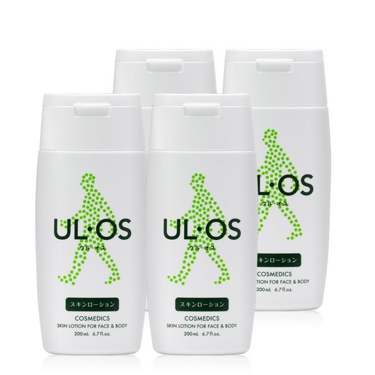 우르오스 올인원 모이스처라이저 스킨 로션 (지복합성용) – 200ml, 4개 세트 록시땅