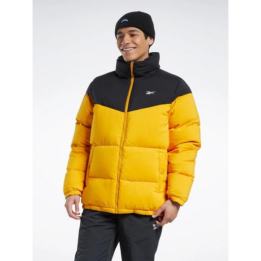 리복 Reebok 남여공용 CL D11 쇼츠 패딩 다운자켓 - 옐로우 HS3889 REJU2F620Y2