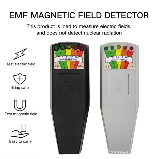 방사능 계측기 EMF LED 가우스 미터 5 사냥 K2 전자기장 감지기 디지털 미터 자기장 고스트 휴대용, 1개