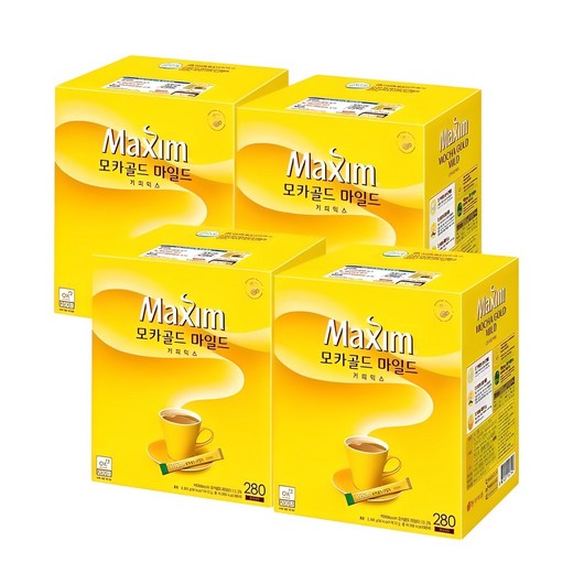 [맥심] 모카골드 마일드 280Tx4개입 총1120T (I), 12g, 280개입, 4개