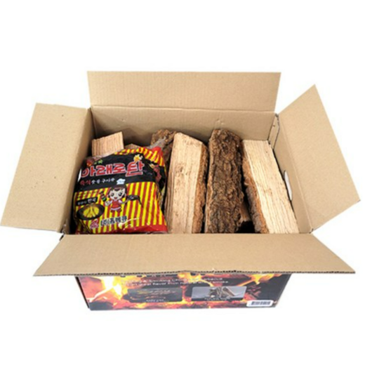 지피니 참나무 장작, 12kg, 2개