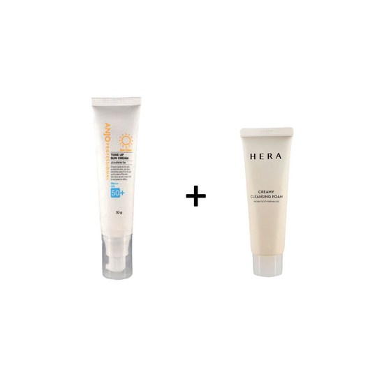 자외선 차단 피부 진정 톤업 선크림 + 헤라 클렌징 폼, 1개, 50ml