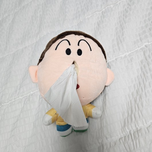 크앤비 맹구 힝구 콧물 인형 휴지케이스 3종, 혼합색상, 1개