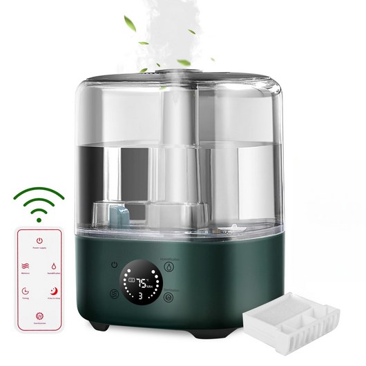 Yitumu 60도 온열 가열식가습기 5L 대용량 자동 습도 조절 복합식 초음파 가습기 uv살균 스마트 리모컨형 간편세척 가습기