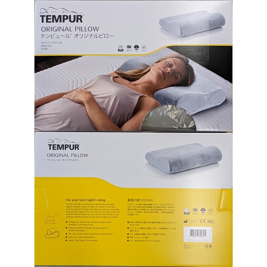 TEMPUR 템버베개 한정 ORIGINAL PILLOW M사이즈, 1개, 아이스그레이