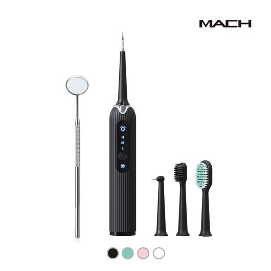 마하 전동 칫솔 치아세정기 구강세정기 치솔, 마하 초음파 칫솔겸용 구강세정기 블랙, 마하 초음파 칫솔겸용 구강세정기 블랙
