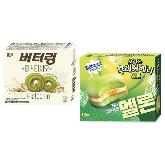 버터링 피스타치오194g 후레쉬베리 멜론372g