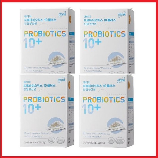 애터미 친생유산균 4box 120포 4개월분 [유통기한안전] 특별한정수량기획 (본품만발송), 30정, 3g, 4개