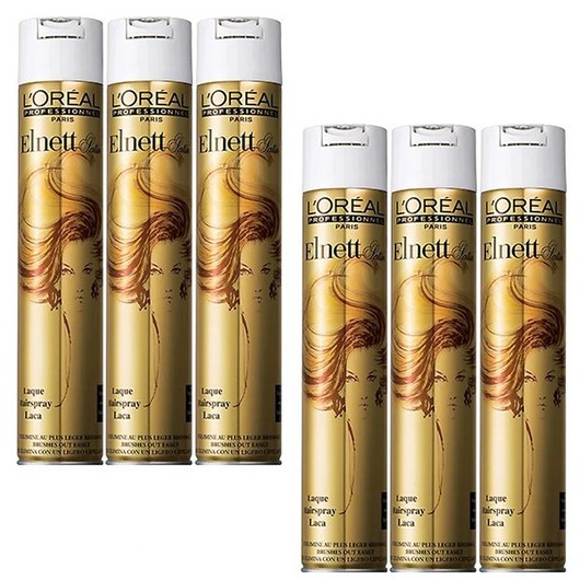 로레알 에르네뜨 헤어스프레이(스트롱홀드), 500ml, 6개