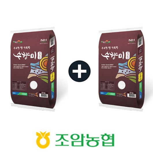 2024년 햅쌀 경기도 조암농협 수향미 20kg(10kg x 2개) 경기미 햅쌀, 2개, 10kg