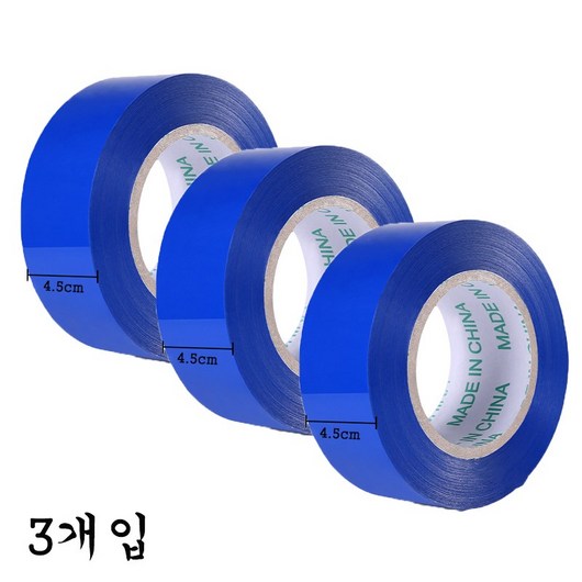 이디존 포장 강력 대용량 박스 테이프 45 MM *200M, 3개, 푸른 색