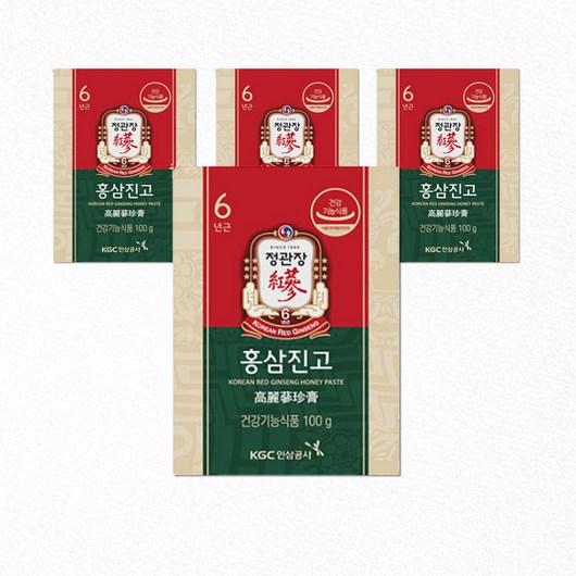정관장 홍삼진고 100g 농축액 홈삼 4병 부모님 건강식품, 4개