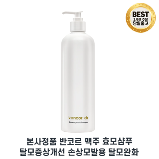 최신생산주차 반코르 맥주효모 샴푸 반코르 탈모샴푸 l 맥주효모샴푸 손상모발개선 탈모개선, 500g, 1세트, 1세트