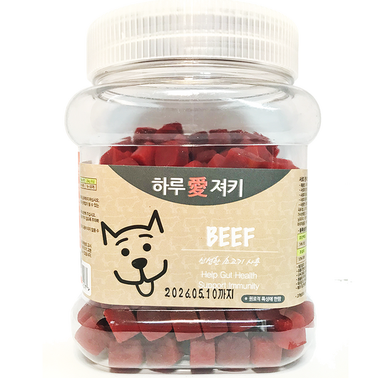 하루애져키 서울대출신이 만든 강아지간식 강아지져키, 1개, 400g, 소고기