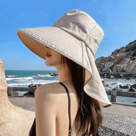 마켓더문 백쉐이드 선캡 벙거지 모자 동남아 괌여행 필수 물놀이 자외선 햇볕차단