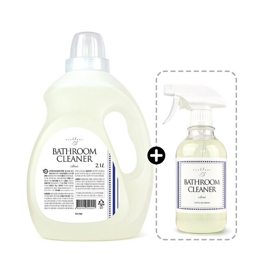 [1+1] 에코블랑 아기욕조 욕실세정제 2100ml + 500ml, 1세트, 3L