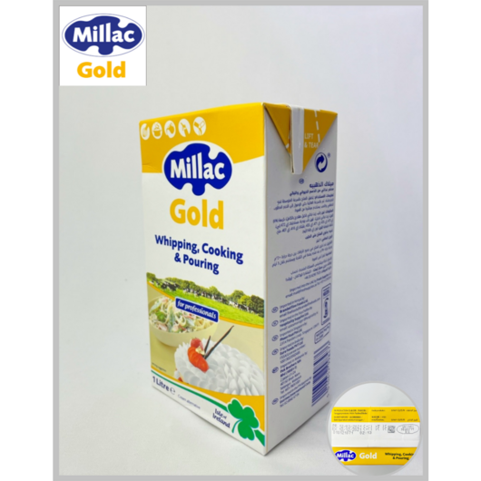 [PRITCHITTS] MILLAC GOLD 밀락골드 휘핑크림 1L(냉장)_치즈왕자, 1l, 4팩