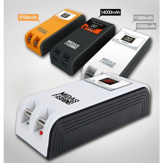 원낚시 마이다스 전동릴 배터리 8700 10500 11600 14000mAh MIDAS 배터리 충전케이블 포함, 10500mAh