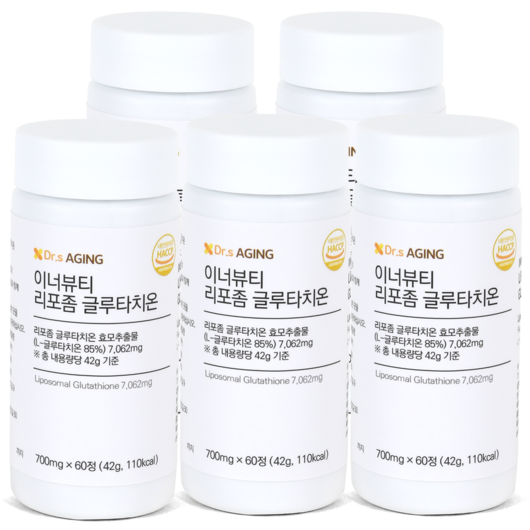 닥터스에이징 이너뷰티 리포좀 글루타치온 700mg, 5개, 60정