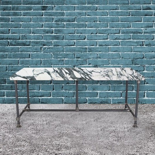 나오미하우스 EK02 대리석파이프테이블(1400w x 600d 750h), 3.아라베스카토