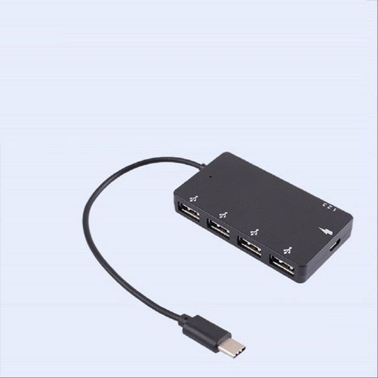 Coms USB 3.1 Type C 4포트 허브 2.0 4Port 무전원 유 LWD538EB, 1개